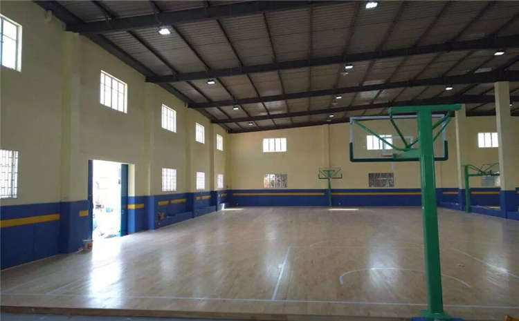 學(xué)校運動(dòng)籃球地板單層龍骨結構
